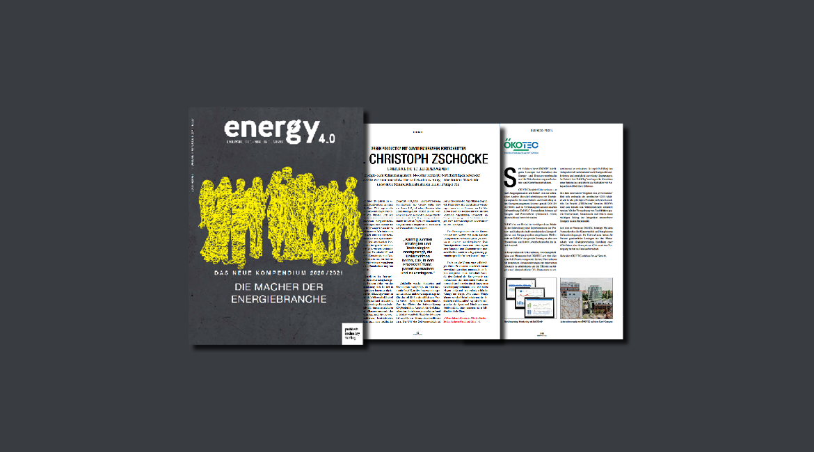 Portrait of Dr. Zschocke as leading figure in energy transition